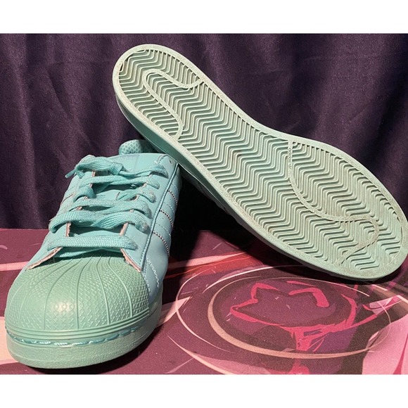 Adidas Superstar Shock Mint Green Reflective 3M men's 13 ART S80331 - Picture 5 of 7